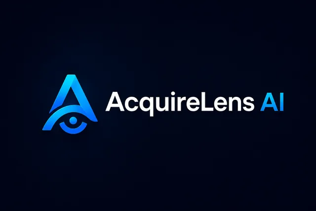 AcquireLens AI Wordmark AcquireLens AI wordmark logo
