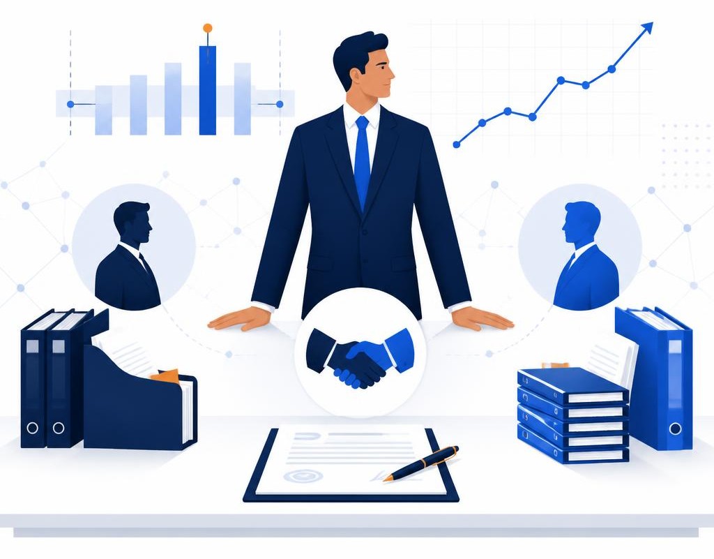 Professional advisor supporting a business transaction